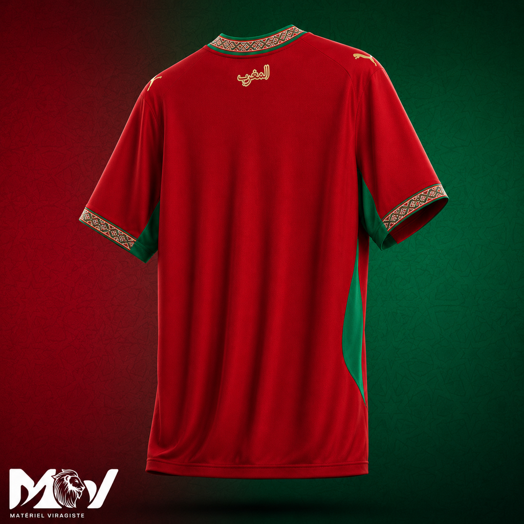 MAILLOT DOMICILE MAROC 2026 🇲🇦🏆